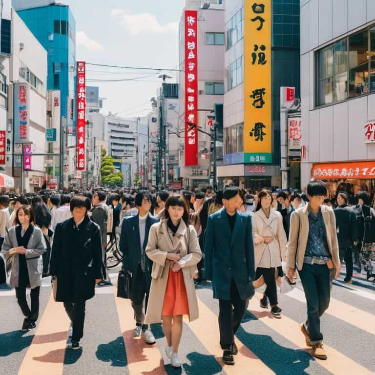 Trendy Tokyo Nights Cityscape