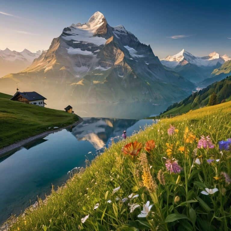 Mountain Majesty Swiss Alps landscape