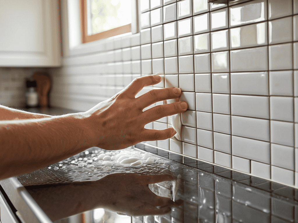 Peel and stick tile backsplash tips