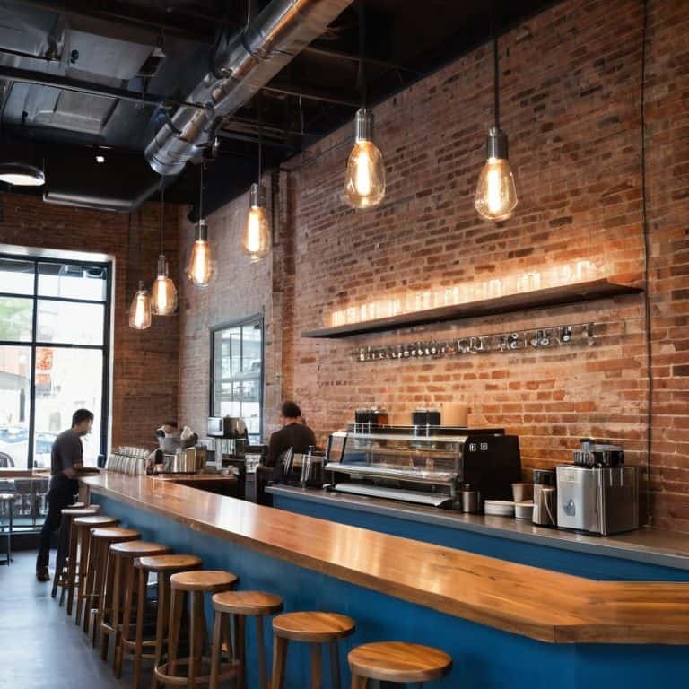 Brewing Up Cool coffee shop interior