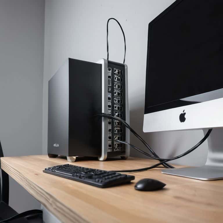 cable management for clean pc setup