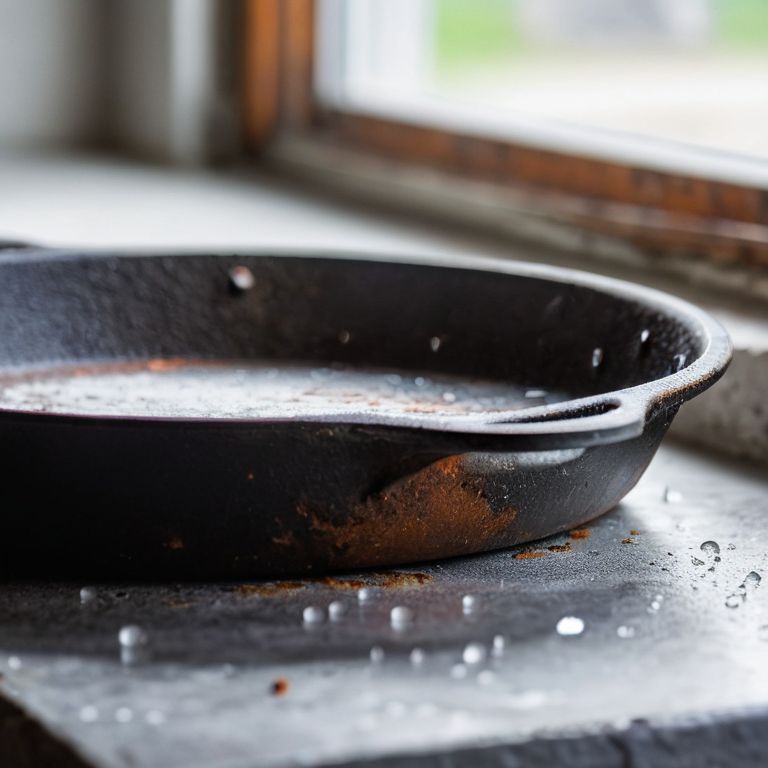 Restoring rusty cast iron skillet guide