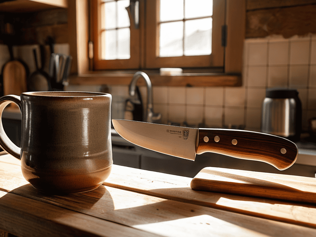 Sharpening Knife With Mug