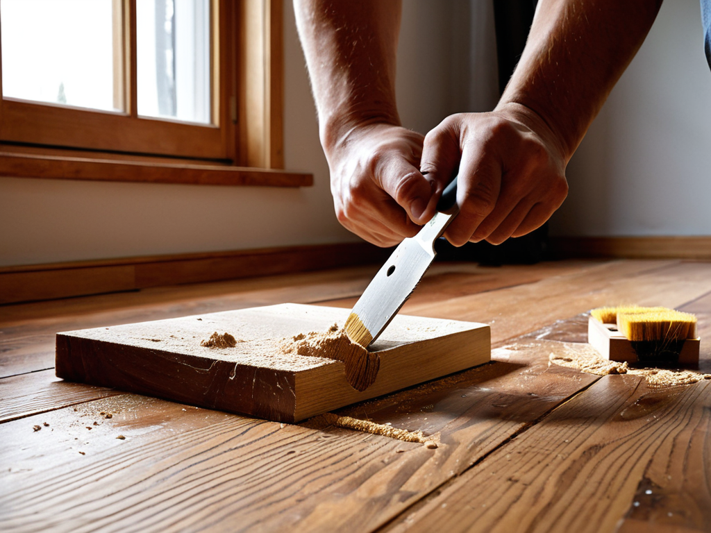 Revive scratched hardwood floors