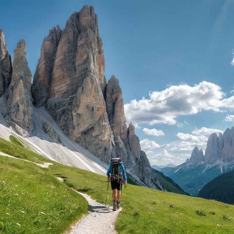 a guide to hiking in the dolomites