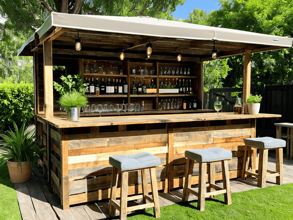 DIY Pallet Bar outdoor furniture