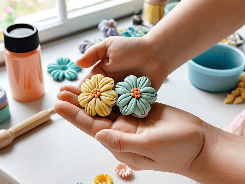 Polymer Clay Earrings handmade design