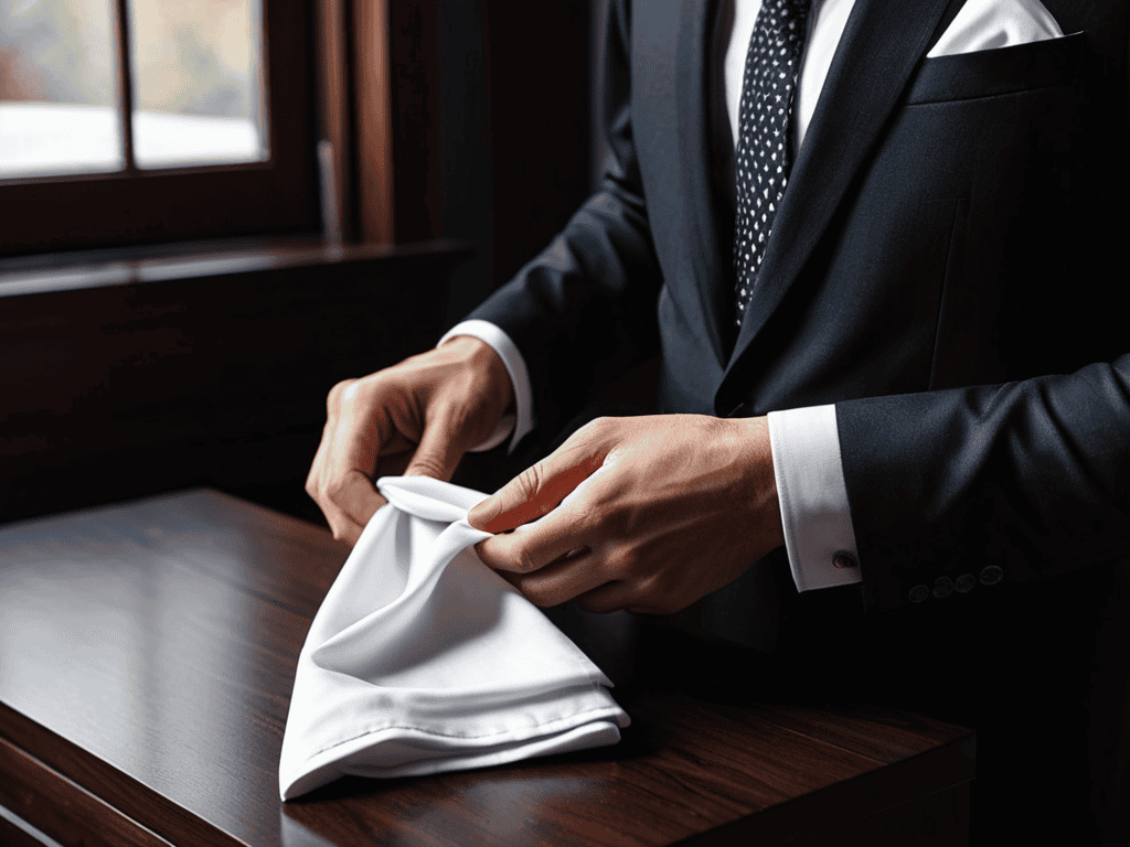 Folding a Pocket Square tutorial