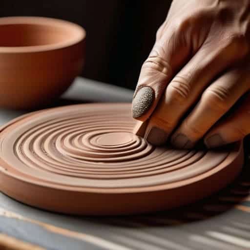The Precision of Creating Geometric Clay Patterns