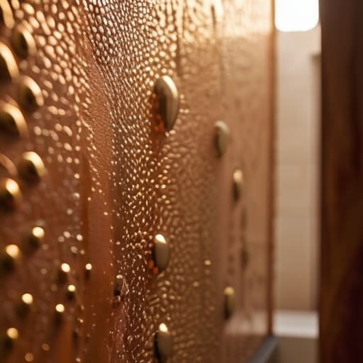 Applying Tadelakt waterproof plaster to a wall.