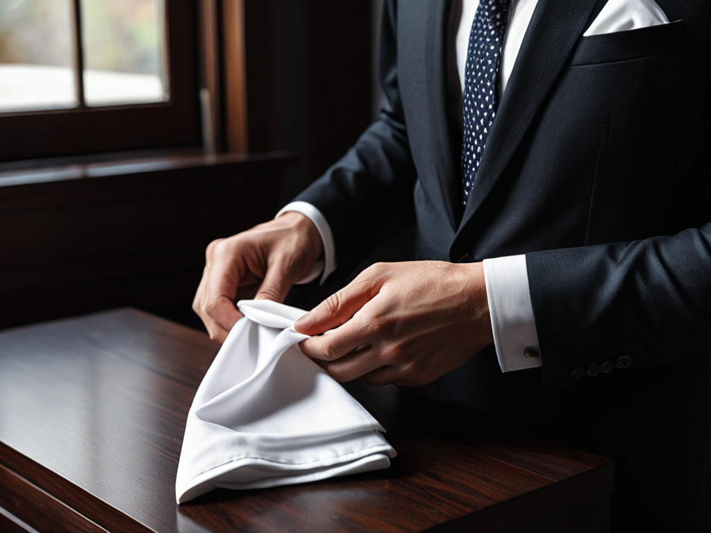 Folding a Pocket Square tutorial